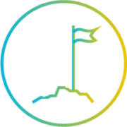 Icon Person and Flag White